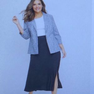 Lane Bryant slitted skirt